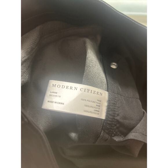 MODERN CITIZEN Faux Leather Straight Leg Pants Size Large in Black NWOT - Picture 8 of 8